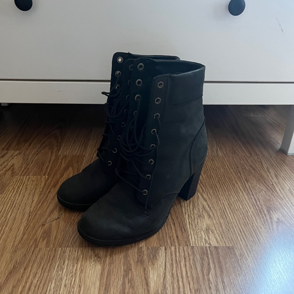 Timberland Women's Black Lace-Up Boots